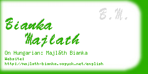 bianka majlath business card